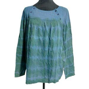 ba&sh Size 2  Top Blouse Acid Wash Tie Dye Boho